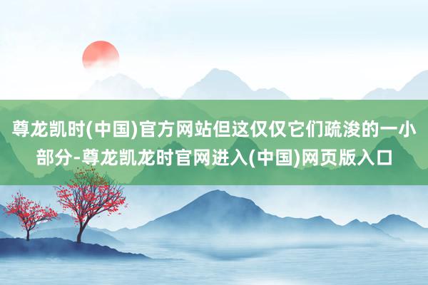 尊龙凯时(中国)官方网站但这仅仅它们疏浚的一小部分-尊龙凯龙时官网进入(中国)网页版入口