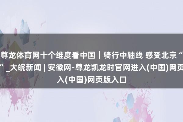 尊龙体育网十个维度看中国｜骑行中轴线 感受北京“大气度”_大皖新闻 | 安徽网-尊龙凯龙时官网进入(中国)网页版入口